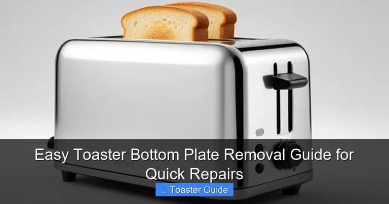 Easy Toaster Bottom Plate Removal Guide for Quick Repairs