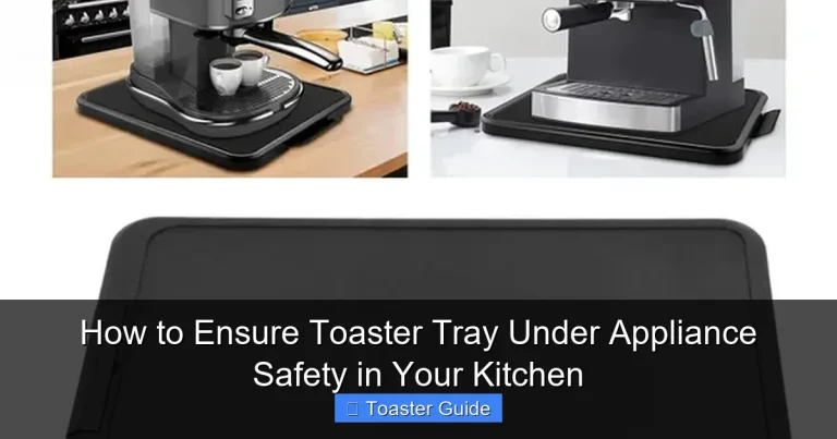 How to Ensure Toaster Tray Under Appliance Safety in Your Kitchen