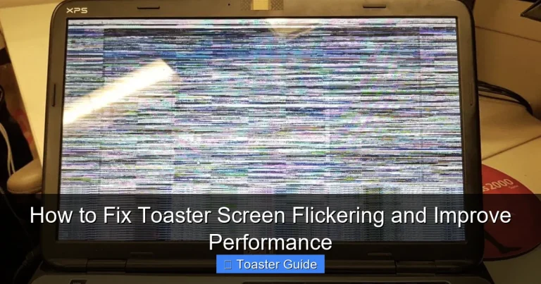 How to Fix Toaster Screen Flickering and Improve Performance
