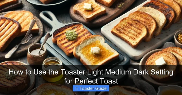 How to Use the Toaster Light Medium Dark Setting for Perfect Toast