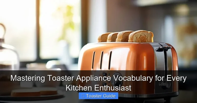 Mastering Toaster Appliance Vocabulary for Every Kitchen Enthusiast