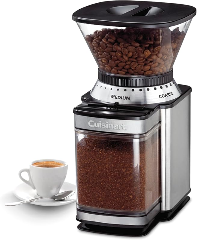 Cuisinart DBM-8P1 Electric Burr Coffee Grinder with 18 Grind Settings 