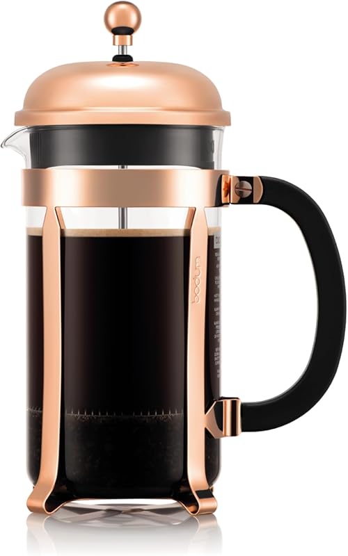 Bodum Chambord 34oz French Press with Copper Stainless Steel and High-
