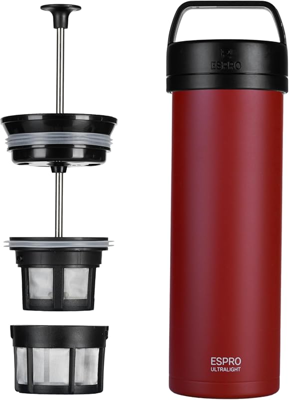 ESPRO P0 Ultralight 16oz Vacuum Insulated Stainless Steel French Press