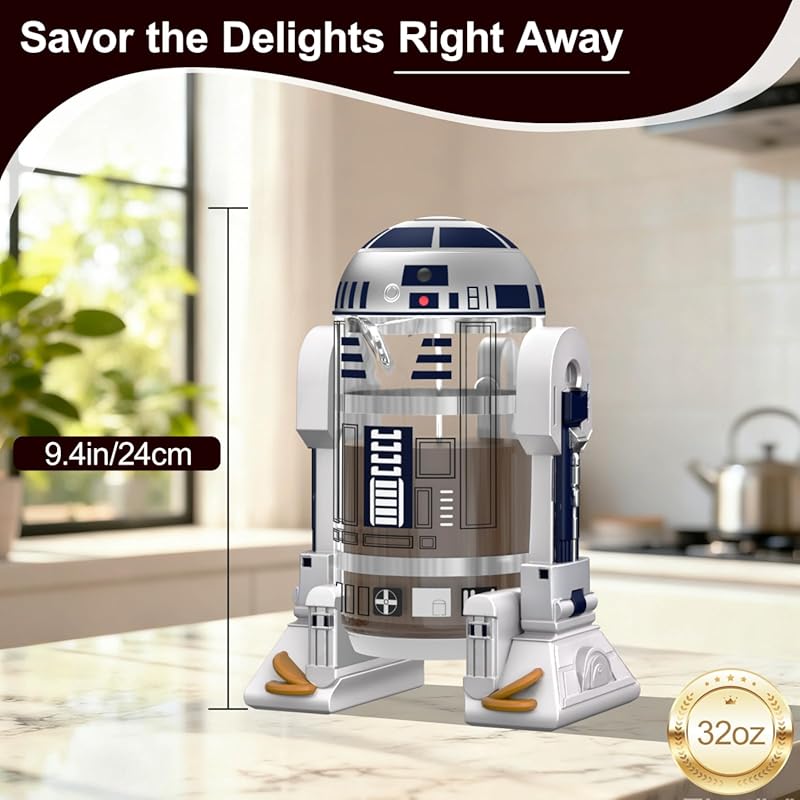 TEENKON 32oz Insulated Stainless Steel French Press Coffee & Tea Maker