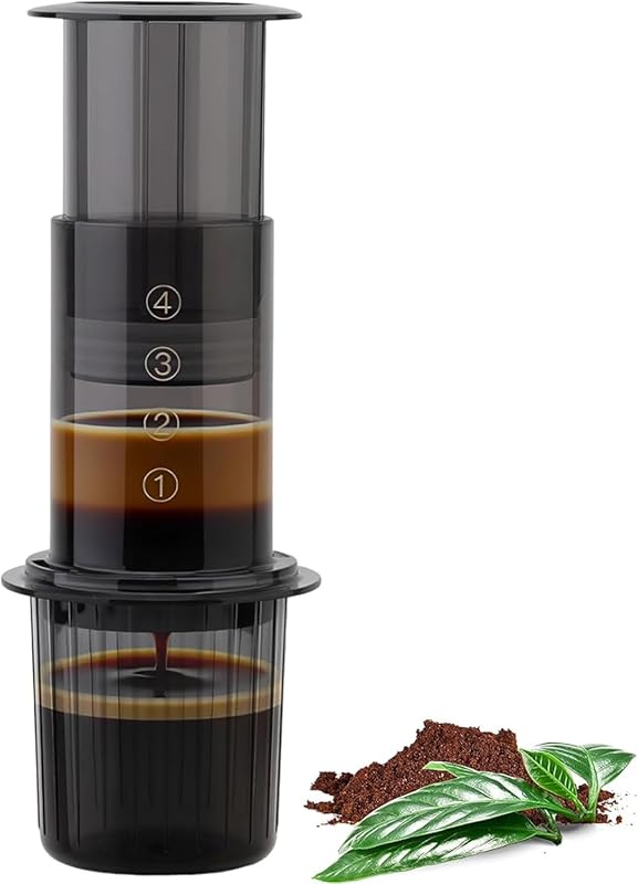 Portable All-in-One Coffee Maker for Camping & Travel, French Press, P