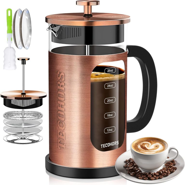 French Press Coffee Maker 34oz Review 2026: Durable Stainless Steel with 4 Filte