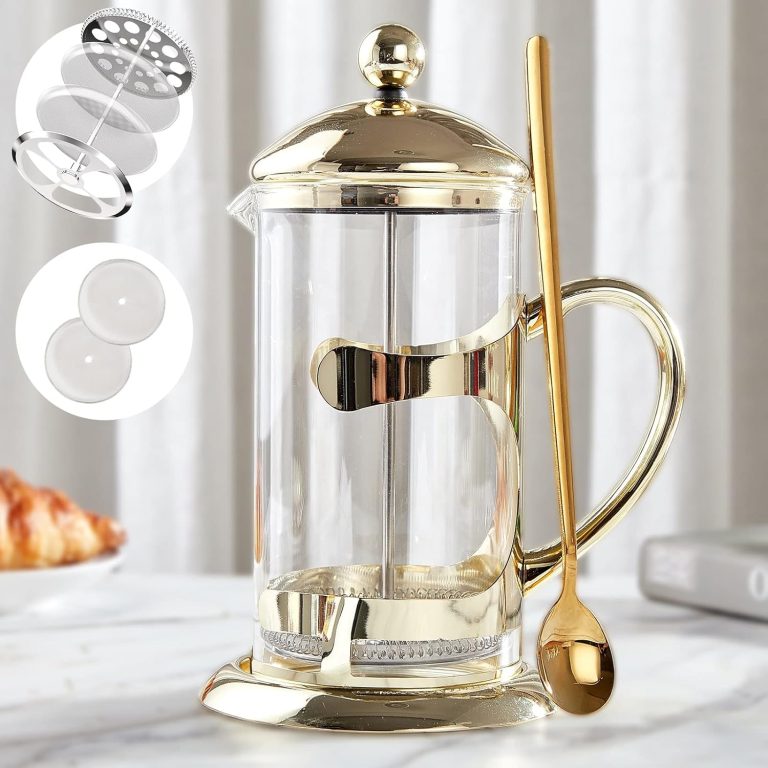DUJUST Gold French Press Coffee Maker Review 2026: Luxury Brew with 4-Level Filt