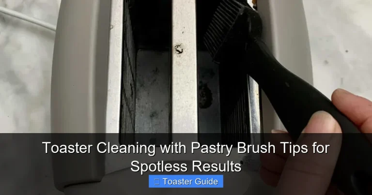 Toaster Cleaning with Pastry Brush Tips for Spotless Results