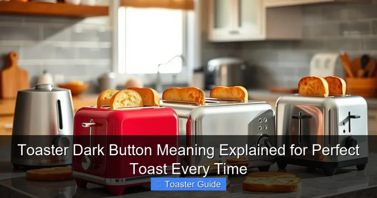 Toaster Dark Button Meaning Explained for Perfect Toast Every Time