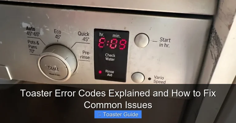 Toaster Error Codes Explained and How to Fix Common Issues