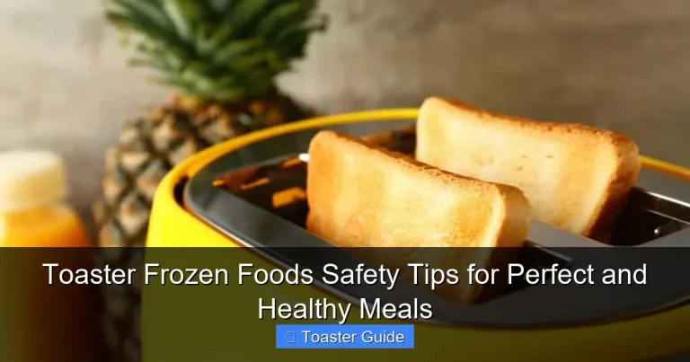 Toaster Frozen Foods Safety Tips for Perfect and Healthy Meals