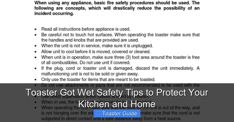 Toaster Got Wet Safety Tips to Protect Your Kitchen and Home