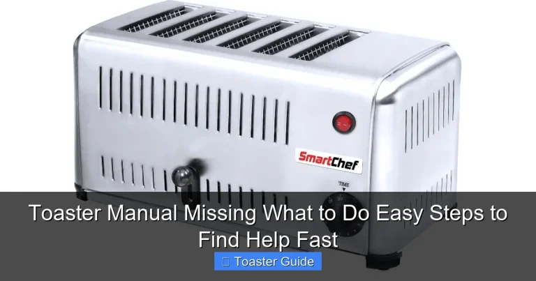 Toaster Manual Missing What to Do Easy Steps to Find Help Fast