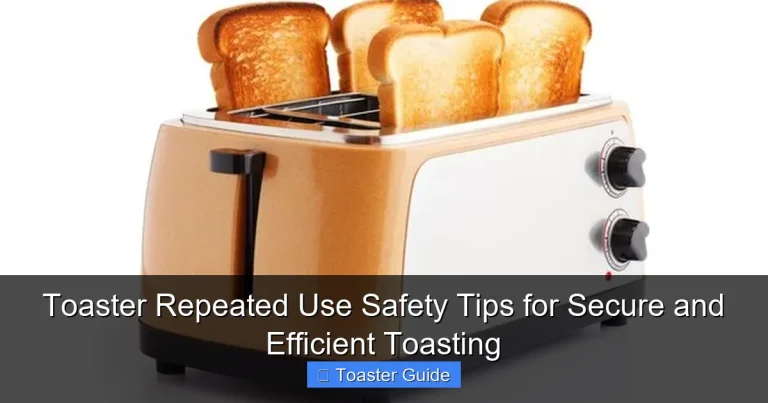 Toaster Repeated Use Safety Tips for Secure and Efficient Toasting