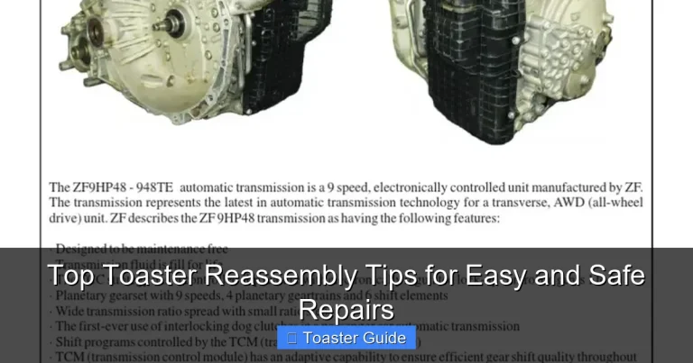 Top Toaster Reassembly Tips for Easy and Safe Repairs