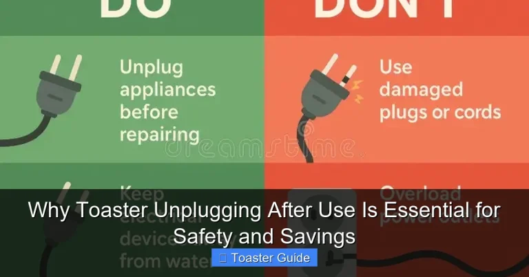 Why Toaster Unplugging After Use Is Essential for Safety and Savings