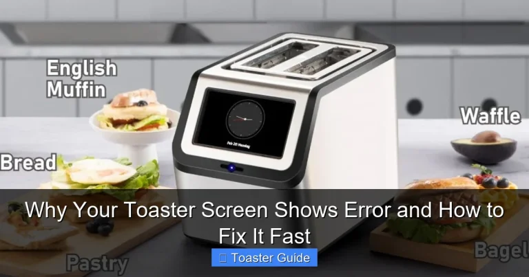 Why Your Toaster Screen Shows Error and How to Fix It Fast