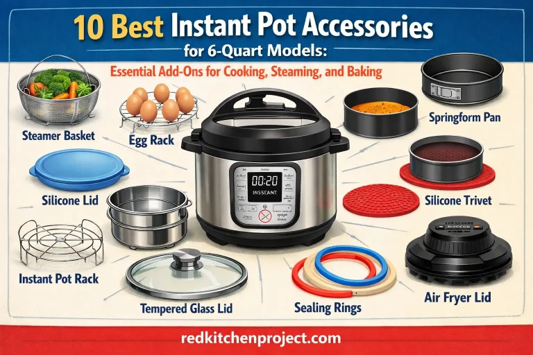 10 Best Instant Pot Accessories for 6-Quart Models Essential Add-Ons for Cooking, Steaming, and Baking