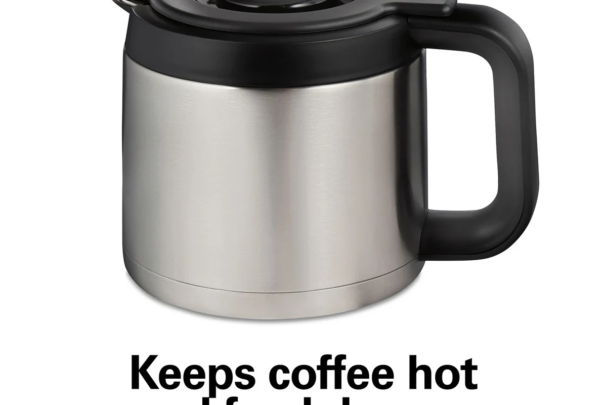 French press coffee maker with glass carafe, lid, and plunger on a kitchen counter