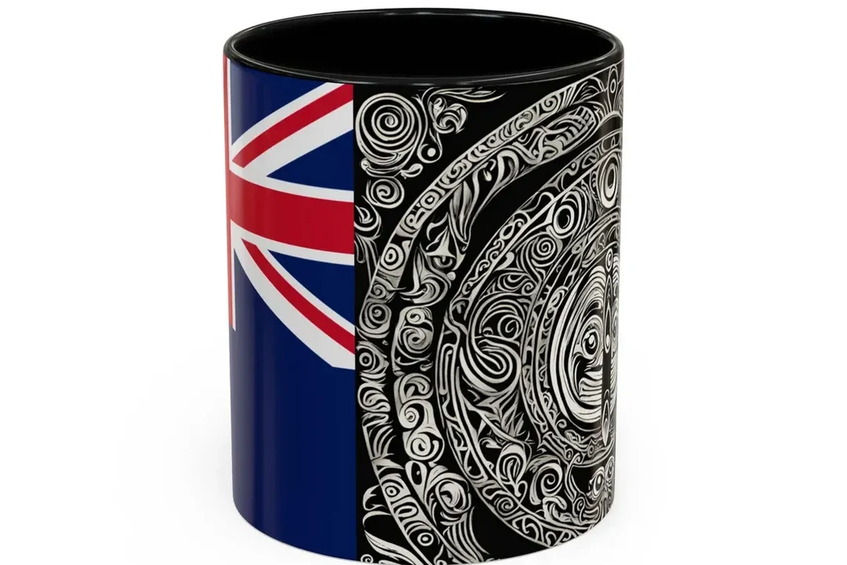 Coffee mug on a kitchen counter symbolizing comfort, routine, and personal identity