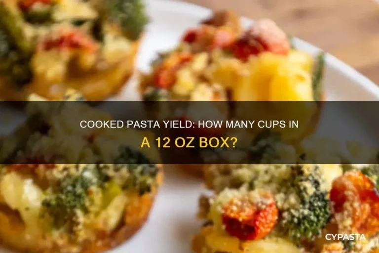 How Many Cups Is 12 Oz of Pasta
