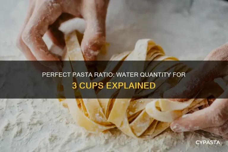 How Many Cups of Water for Pasta for Perfect Results