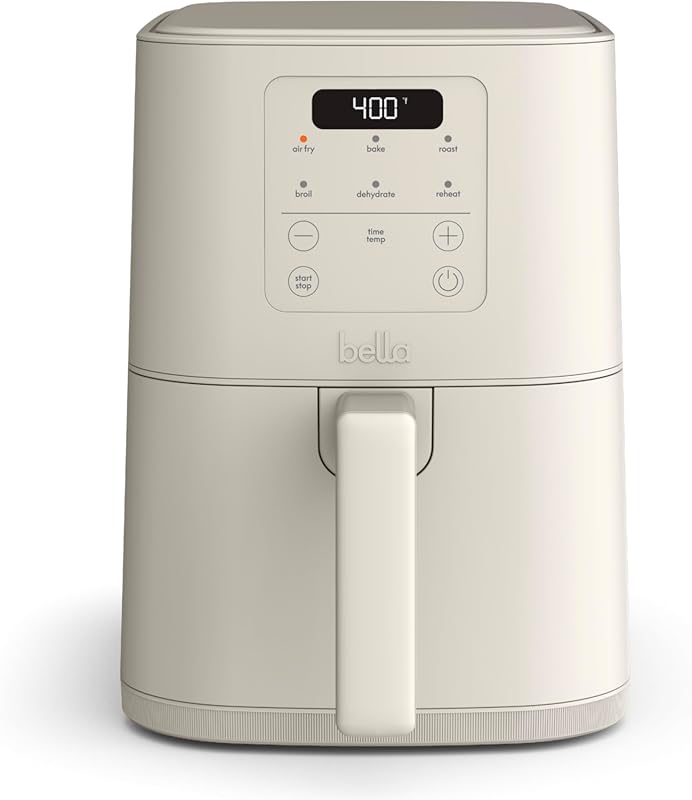 bella 4Qt Slim Air Fryer with Ceramic Nonstick and 6 Presets