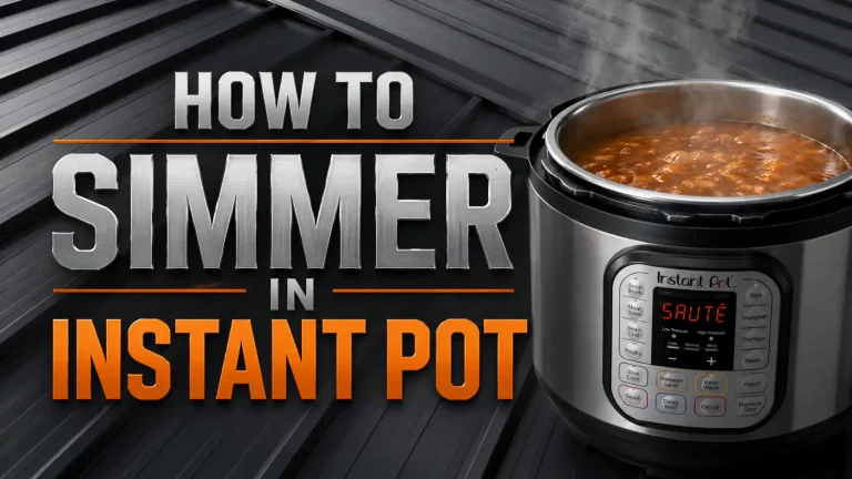 How to Simmer in Instant Pot