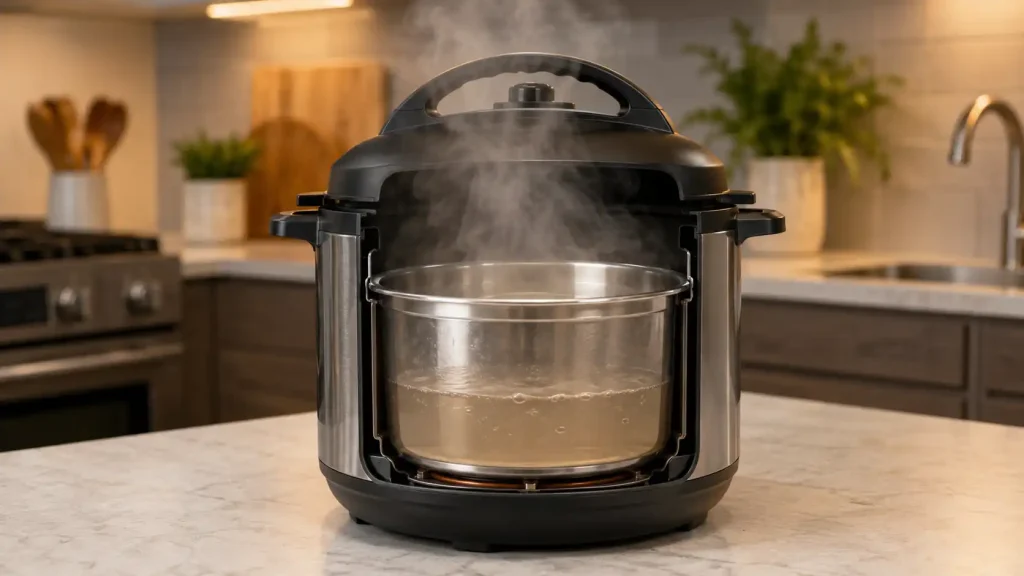 how hot does an instant pot get during pressure cooking