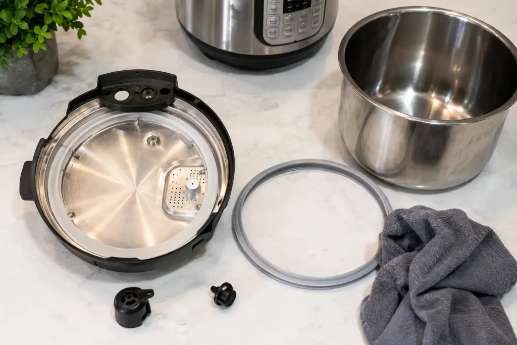 cleaning Instant Pot lid after natural release